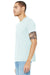 Bella + Canvas BC3413/3413C/3413 Mens Short Sleeve Crewneck T-Shirt Ice Blue Model 3Q