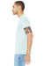 Bella + Canvas BC3413/3413C/3413 Mens Short Sleeve Crewneck T-Shirt Ice Blue Model Side