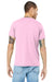Bella + Canvas BC3413/3413C/3413 Mens Short Sleeve Crewneck T-Shirt Lilac Pink Model Back