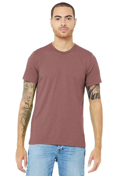 Bella + Canvas BC3413/3413C/3413 Mens Short Sleeve Crewneck T-Shirt Mauve Model Front
