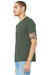 Bella + Canvas BC3413/3413C/3413 Mens Short Sleeve Crewneck T-Shirt Military Green Model 3Q