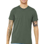 Bella + Canvas Mens Short Sleeve Crewneck T-Shirt - Military Green