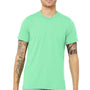 Bella + Canvas Mens Short Sleeve Crewneck T-Shirt - Mint Green