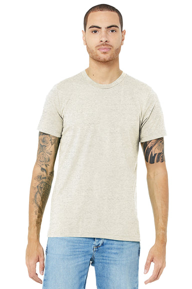 Bella + Canvas BC3413/3413C/3413 Mens Short Sleeve Crewneck T-Shirt Oatmeal Model Front
