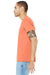 Bella + Canvas BC3413/3413C/3413 Mens Short Sleeve Crewneck T-Shirt Orange Model Side