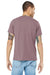 Bella + Canvas BC3413/3413C/3413 Mens Short Sleeve Crewneck T-Shirt Orchid Purple Model Back