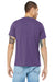 Bella + Canvas BC3413/3413C/3413 Mens Short Sleeve Crewneck T-Shirt Purple Model Back