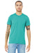 Bella + Canvas BC3413/3413C/3413 Mens Short Sleeve Crewneck T-Shirt Sea Green Model Front