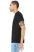Bella + Canvas BC3413/3413C/3413 Mens Short Sleeve Crewneck T-Shirt Solid Dark Grey Model Side