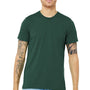 Bella + Canvas Mens Short Sleeve Crewneck T-Shirt - Solid Forest Green