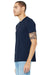 Bella + Canvas BC3413/3413C/3413 Mens Short Sleeve Crewneck T-Shirt Solid Navy Blue Model 3Q