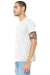 Bella + Canvas BC3413/3413C/3413 Mens Short Sleeve Crewneck T-Shirt Solid White Model 3Q