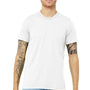 Bella + Canvas Mens Short Sleeve Crewneck T-Shirt - Solid White