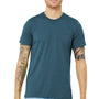 Bella + Canvas Mens Short Sleeve Crewneck T-Shirt - Steel Blue