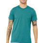 Bella + Canvas Mens Short Sleeve Crewneck T-Shirt - Teal Green