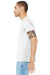Bella + Canvas BC3413/3413C/3413 Mens Short Sleeve Crewneck T-Shirt White Fleck Model Side