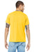 Bella + Canvas BC3413/3413C/3413 Mens Short Sleeve Crewneck T-Shirt Yellow Gold Model Back