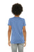 Bella + Canvas 3413Y Youth Short Sleeve Crewneck T-Shirt Blue Model Back