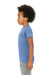 Bella + Canvas 3413Y Youth Short Sleeve Crewneck T-Shirt Blue Model Side