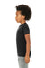 Bella + Canvas 3413Y Youth Short Sleeve Crewneck T-Shirt Charcoal Black Model Side