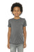 Bella + Canvas 3413Y Youth Short Sleeve Crewneck T-Shirt Grey Model Front