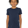 Bella + Canvas Youth Short Sleeve Crewneck T-Shirt - Solid Navy Blue