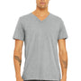 Bella + Canvas Mens Short Sleeve V-Neck T-Shirt - Athletic Grey