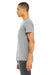 Bella + Canvas BC3415/3415C/3415 Mens Short Sleeve V-Neck T-Shirt Athletic Grey Model Side
