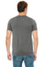 Bella + Canvas BC3415/3415C/3415 Mens Short Sleeve V-Neck T-Shirt Grey Model Back