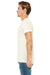 Bella + Canvas BC3415/3415C/3415 Mens Short Sleeve V-Neck T-Shirt Oatmeal Model Side
