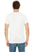Bella + Canvas BC3415/3415C/3415 Mens Short Sleeve V-Neck T-Shirt White Fleck Model Back