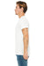 Bella + Canvas BC3415/3415C/3415 Mens Short Sleeve V-Neck T-Shirt White Fleck Model Side