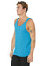 Bella + Canvas 3484 Mens Jersey Tank Top Aqua Blue Model 3Q