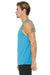 Bella + Canvas 3484 Mens Jersey Tank Top Aqua Blue Model Side