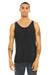 Bella + Canvas 3484 Mens Jersey Tank Top Charcoal Black Model Front