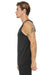 Bella + Canvas 3484 Mens Jersey Tank Top Charcoal Black Model Side