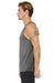 Bella + Canvas 3484 Mens Jersey Tank Top Grey Model Side