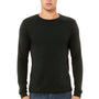 Bella + Canvas Mens Jersey Long Sleeve Crewneck T-Shirt - Black