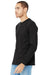 Bella + Canvas BC3501CVC/3501CVC Mens CVC Long Sleeve Crewneck T-Shirt Heather Black Model 3Q