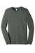 Bella + Canvas BC3501CVC/3501CVC Mens CVC Long Sleeve Crewneck T-Shirt Heather Deep Grey Flat Front