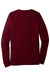 Bella + Canvas BC3501CVC/3501CVC Mens CVC Long Sleeve Crewneck T-Shirt Heather Cardinal Red Flat Back