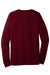 Bella + Canvas BC3501CVC Mens CVC Long Sleeve Crewneck T-Shirt Heather Cardinal Red Flat Back
