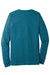Bella + Canvas BC3501CVC Mens CVC Long Sleeve Crewneck T-Shirt Heather Deep Teal Blue Flat Back
