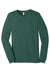 Bella + Canvas BC3501CVC/3501CVC Mens CVC Long Sleeve Crewneck T-Shirt Heather Forest Green Flat Front