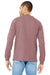 Bella + Canvas BC3501CVC/3501CVC Mens CVC Long Sleeve Crewneck T-Shirt Heather Mauve Model Back