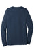 Bella + Canvas BC3501CVC/3501CVC Mens CVC Long Sleeve Crewneck T-Shirt Heather Navy Blue Flat Back