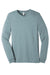 Bella + Canvas BC3501CVC/3501CVC Mens CVC Long Sleeve Crewneck T-Shirt Heather Slate Blue Flat Front
