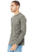 Bella + Canvas BC3501CVC/3501CVC Mens CVC Long Sleeve Crewneck T-Shirt Heather Stone Model 3Q