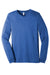 Bella + Canvas BC3501CVC/3501CVC Mens CVC Long Sleeve Crewneck T-Shirt Heather True Royal Blue Flat Front