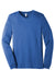 Bella + Canvas BC3501CVC Mens CVC Long Sleeve Crewneck T-Shirt Heather True Royal Blue Flat Front